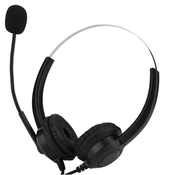 Headset multifunzionale USB con microfono con riduzione del rumore per conferenze PC - Chat headset per centri operativi.