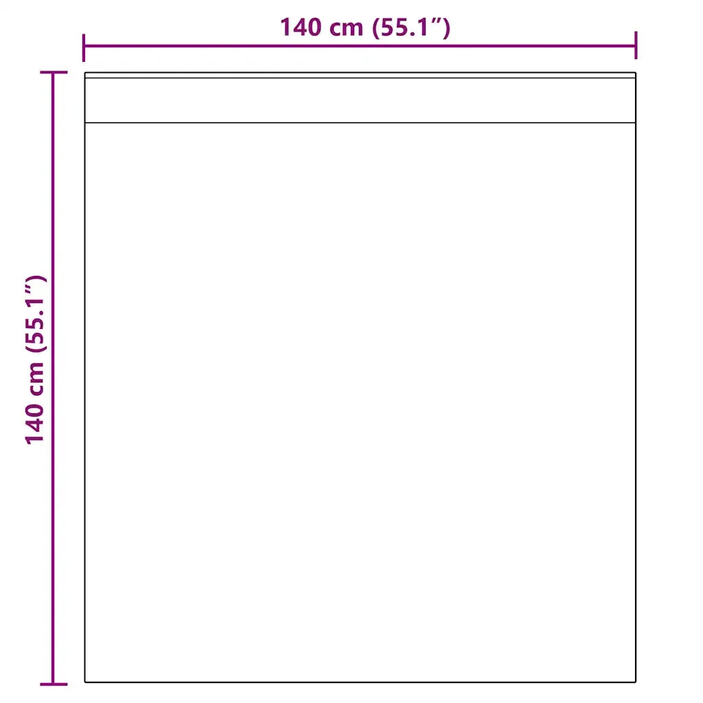 Tende in Voile con Linguetta 2 pz Marrone