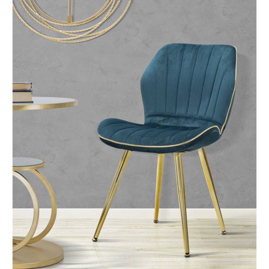 Set di 2 Sedie VKH384, Ottanio, Metallo, 46x58x77 cm
