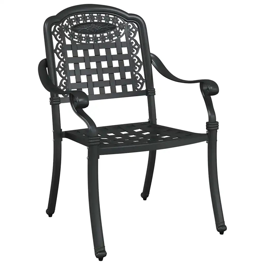Set di Tavolo da Giardino 3 pcs Nero Alluminio pressofuso 3334725