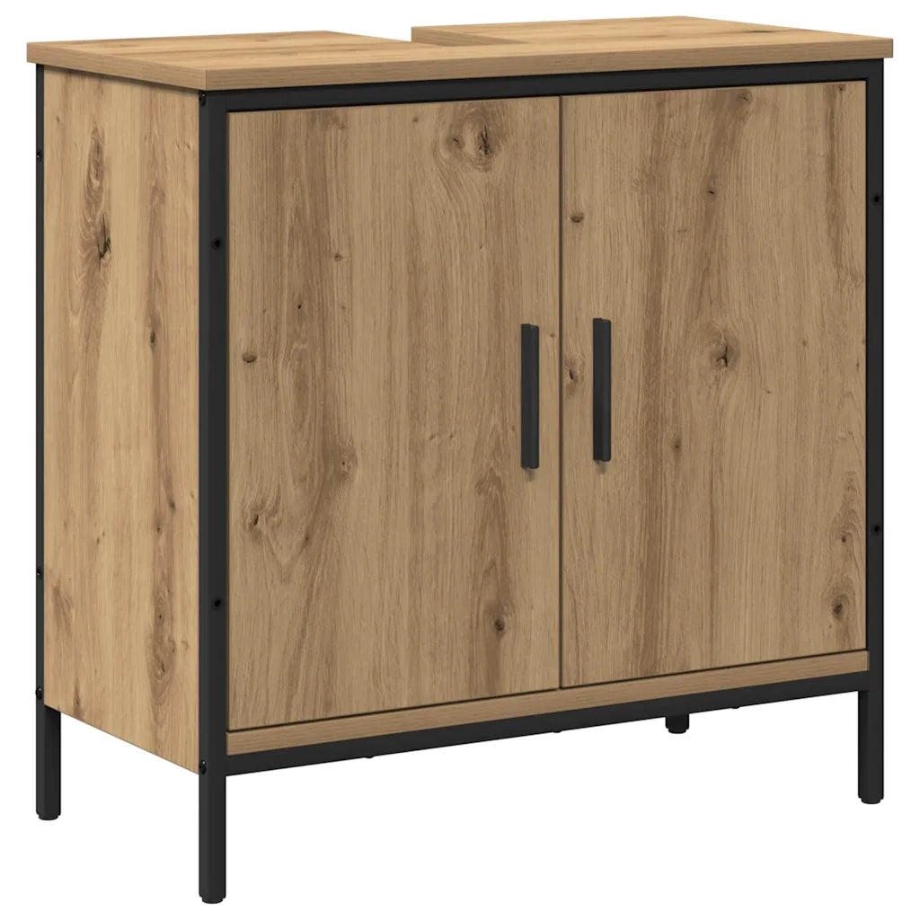 Set di mobili per il bagno 2 pcs Marrone Legno multistrato 3334323