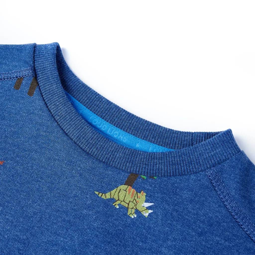 Felpa da Bambino Blu Scuro M¨¦lange 140