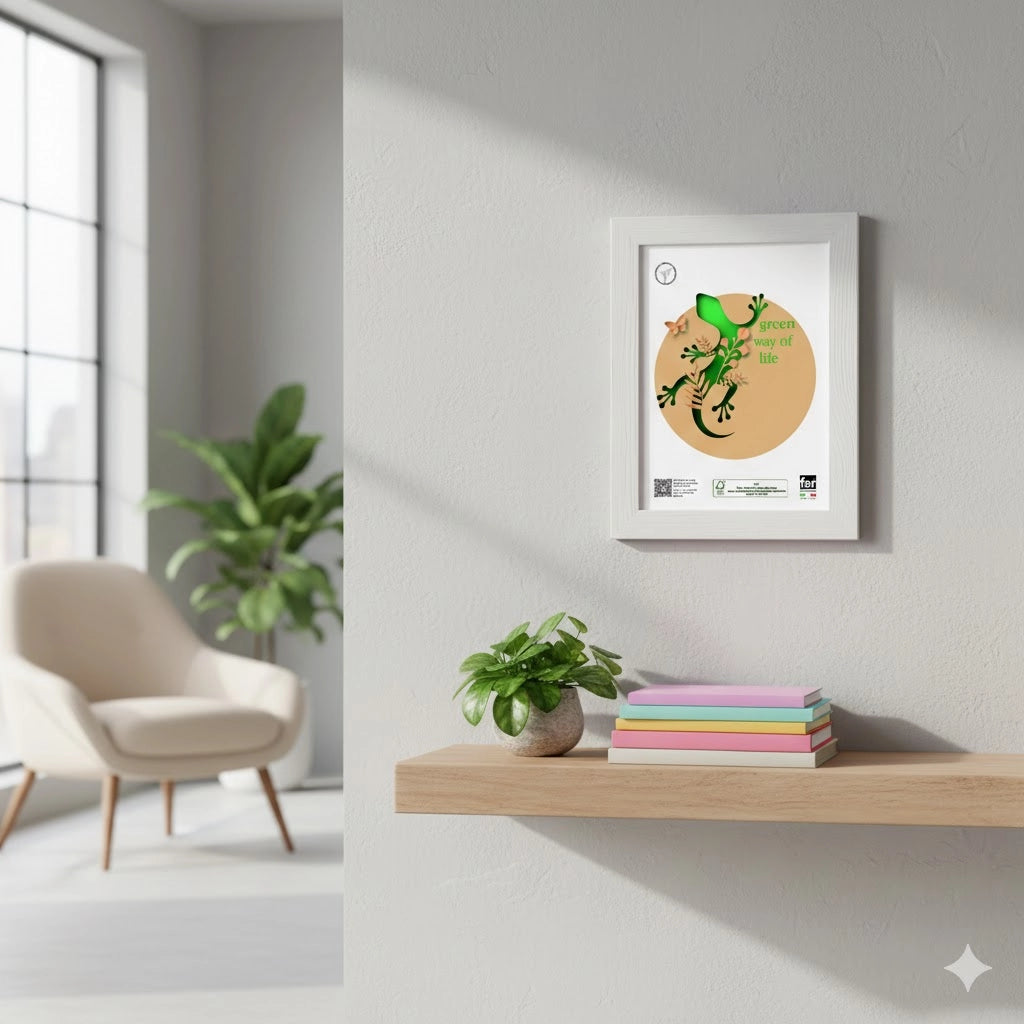 CORNICE 'NEWMAN' cm 21 x 29,7 - bianco  - BricoGo