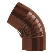 Gomito smaltato 12x12 cm 45° marrone