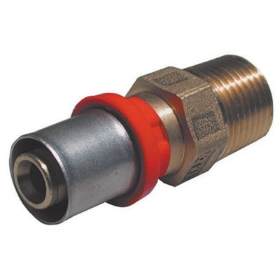 RACCORDO PRESS DIRITTO MASCHIO PER MULTISTRATO- 2 x 63- TIEMM- pezzi 1