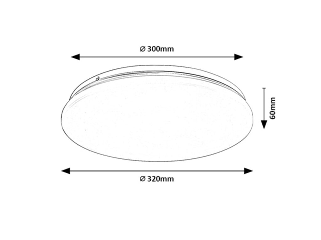 Plafoniera LED rotonda bianca Lucas2 Rabalux 18W