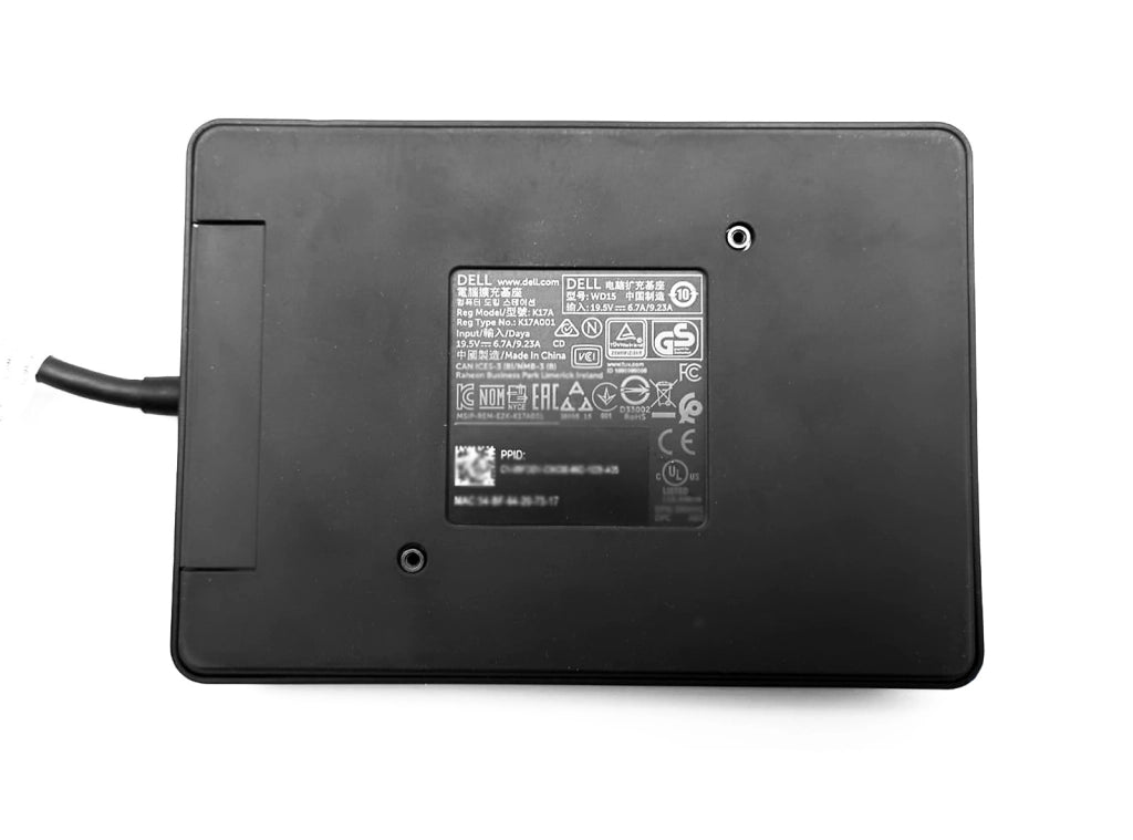 Docking Station Dell K17A USB-C Monitor 4K Gigabit Espandi le possibilità del tuo notebook con la docking station più potente Collegamento UNIVERSALE WD15 Thunderbolt Compatibile Alimentatore 130W/180W