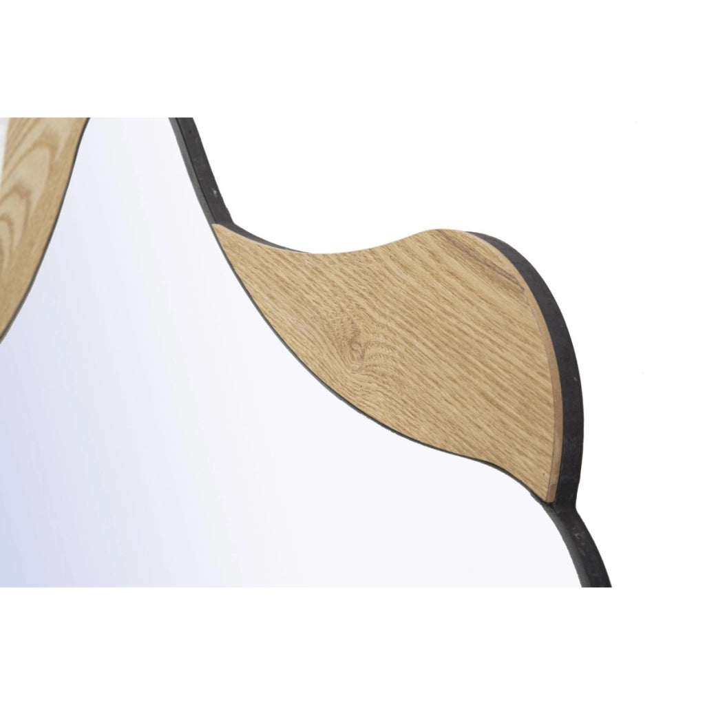Specchio con Cornice VKH482, Marrone, MDF, 80x1x80 cm