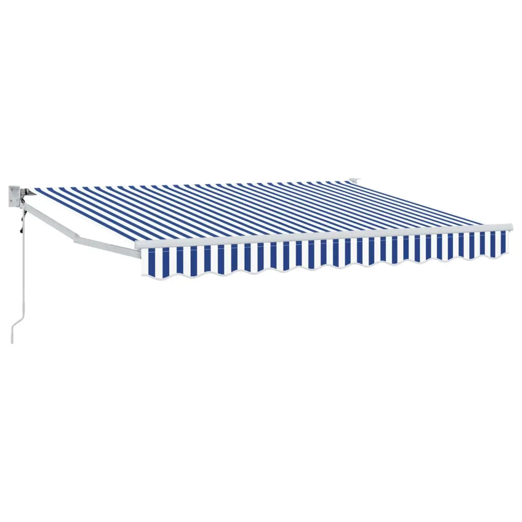 Tettuccio Elettrico Retrattile Blu e Bianco 3,5 x 2 m 3418980