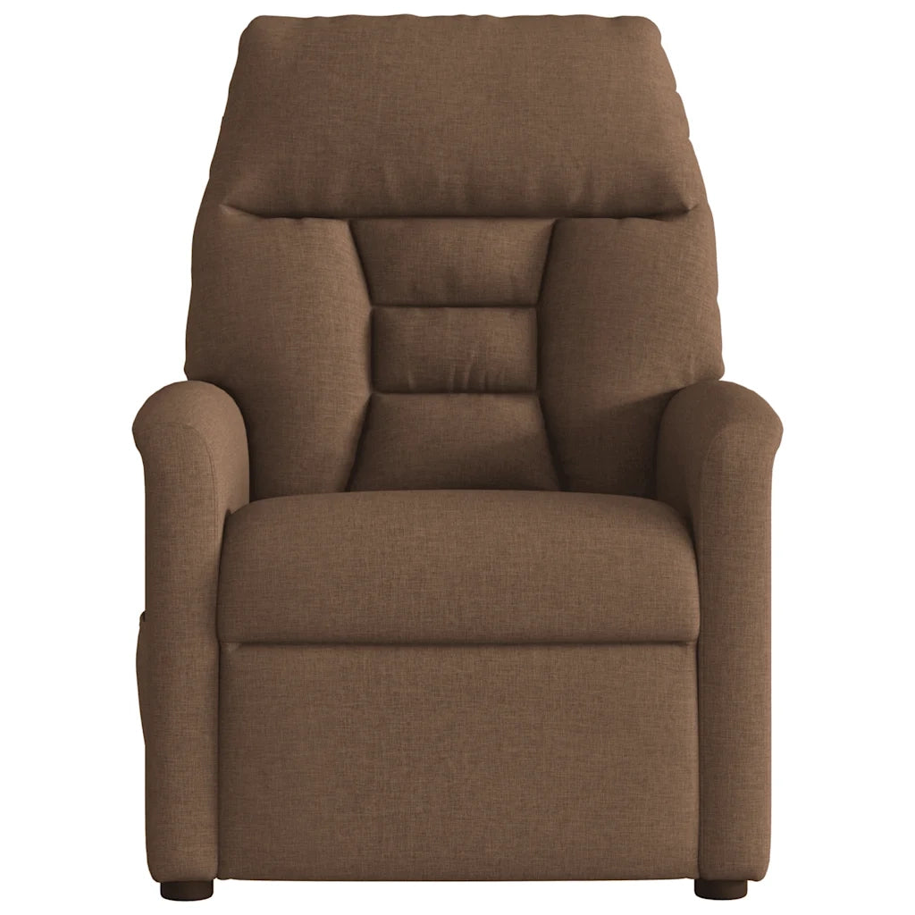 Poltrona Reclinabile in Tessuto Marrone 4015546