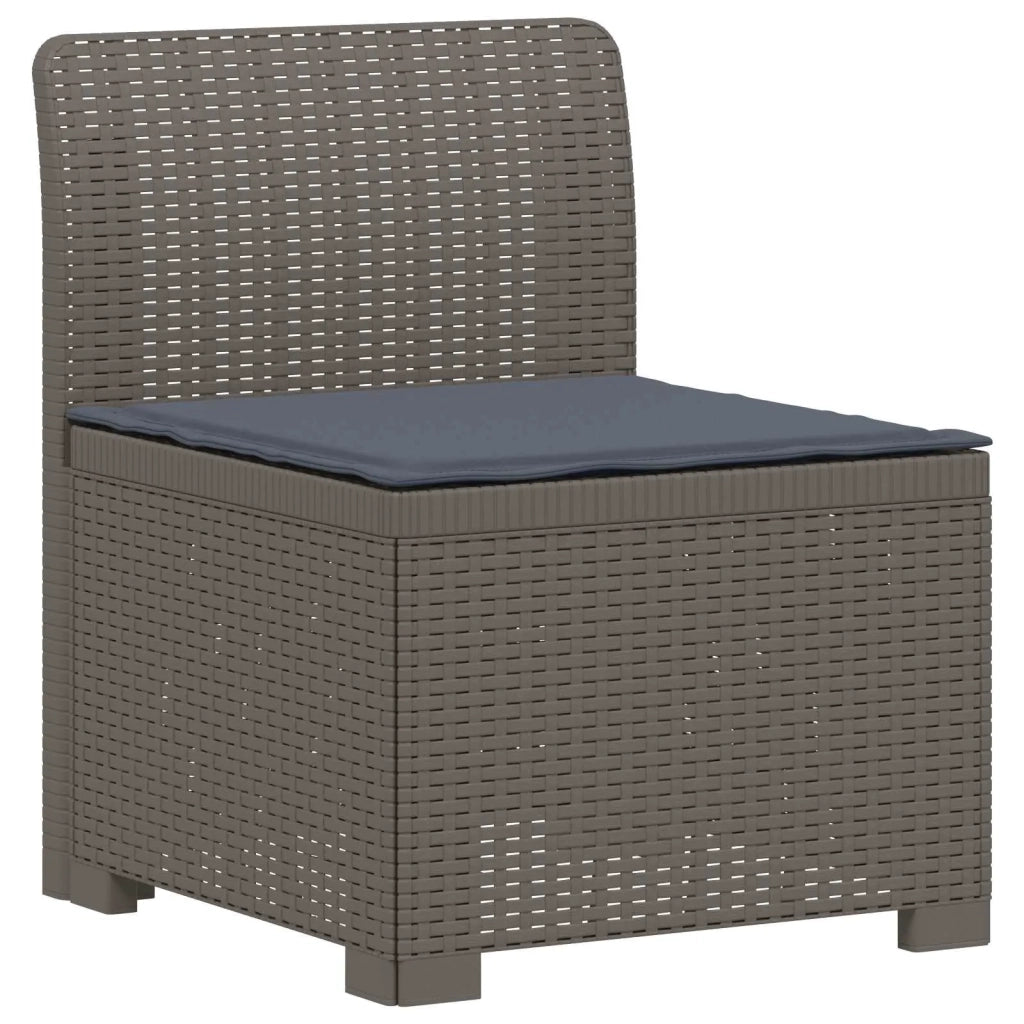 Divano da esterno-Divano da Giardino a 2 Posti con Cuscini Aspetto Rattan PP 405597