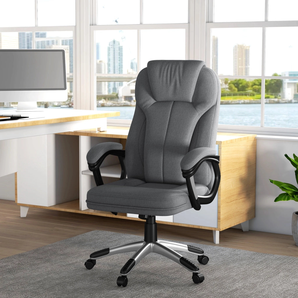 Sedia da ufficio ¨C Minimal ¨C grigio, altezza regolabile, 75x120 cm