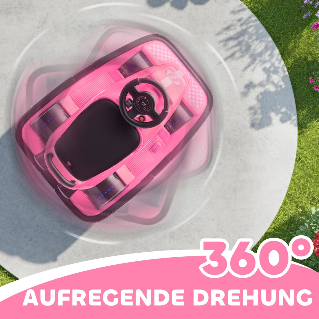 Autoscooter Bambini 360¡ã LED Rosa ¨C Minimal ¨C 3-8 Anni