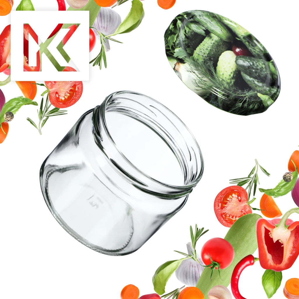 KADAX Sonka vasetti 330ml 50pz 82mm + coperchi "Cetrioli"