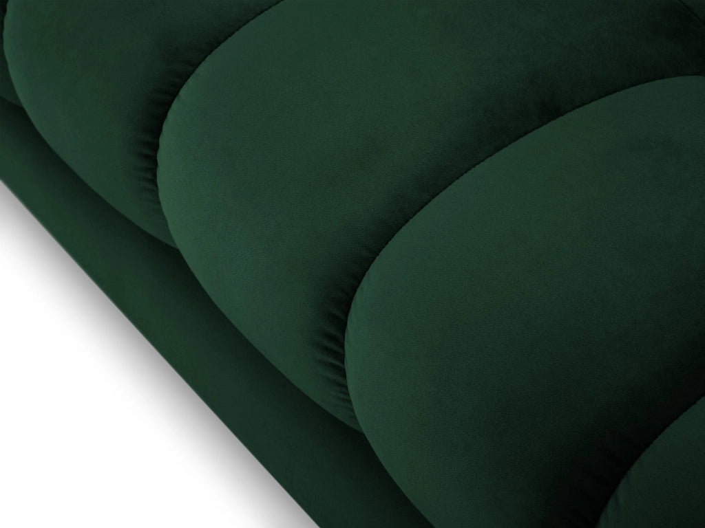 Cosmopolitan Design - Divano "Bali" 2 posti in velluto verde bottiglia 