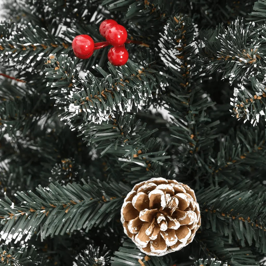 Albero di Natale Artificiale con Base Verde 240 cm PVC 345182