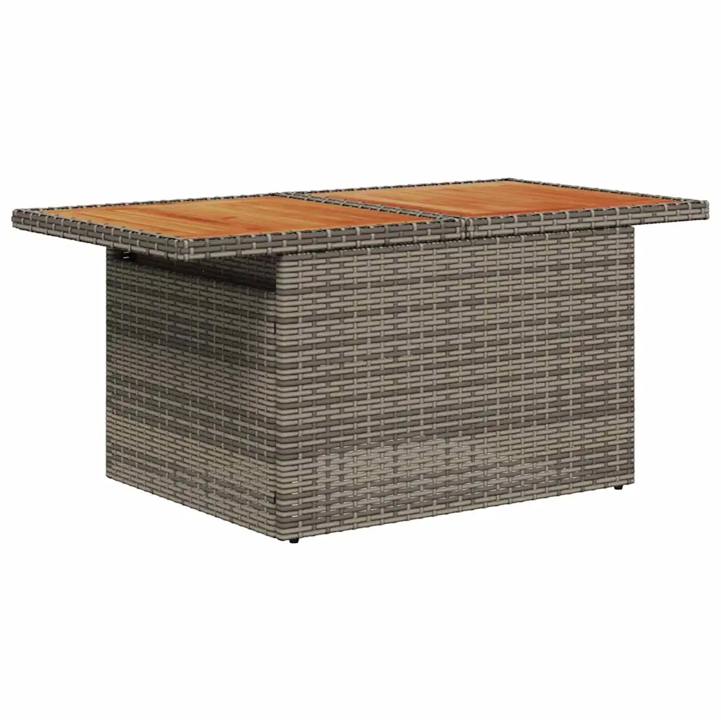 Set Divano da Giardino 5 pcs Grigio Poly Rattan 3358631