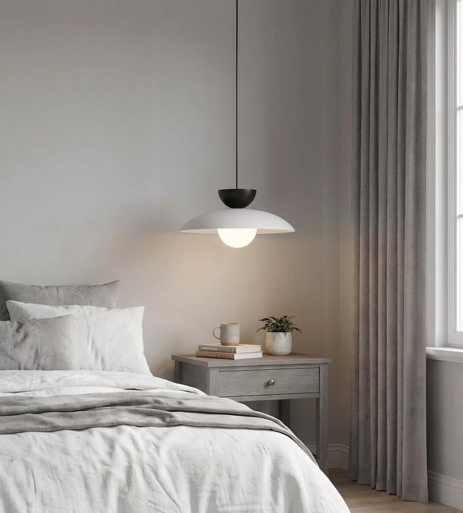 Lampada sospesa MULAN Emibig 1xG9 grigio nero bianco