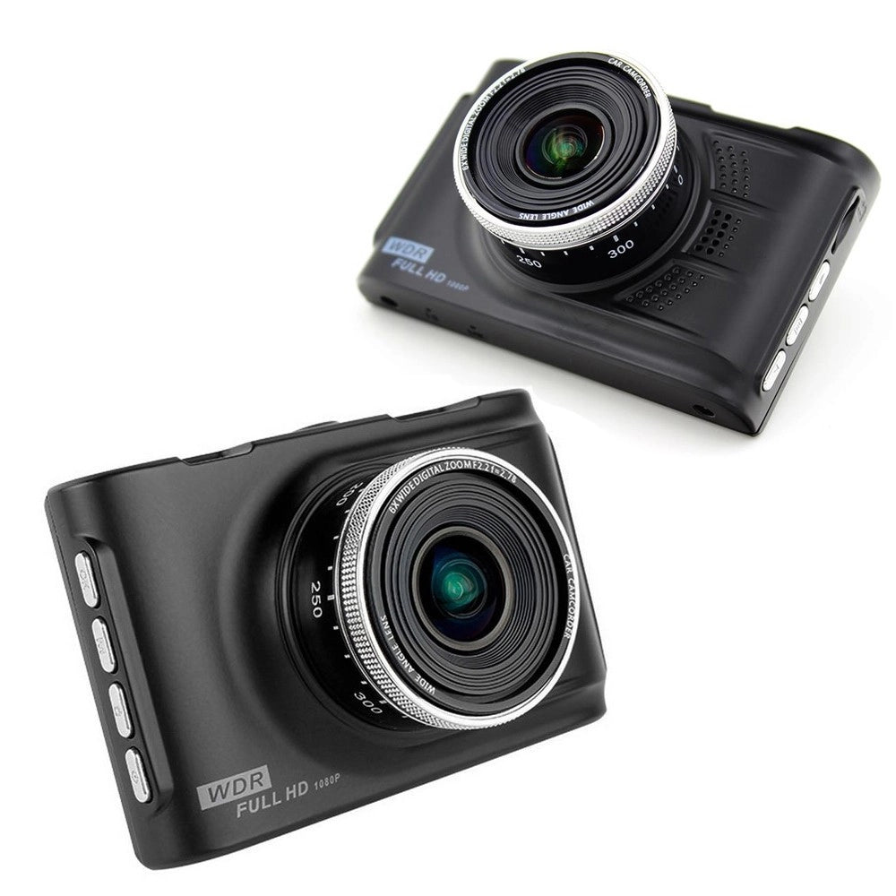 Trade Shop - Mini Dv Dvr Telecamera Per Auto Videoregistratore Auto 2 Telecamere Full Hd Wdr -