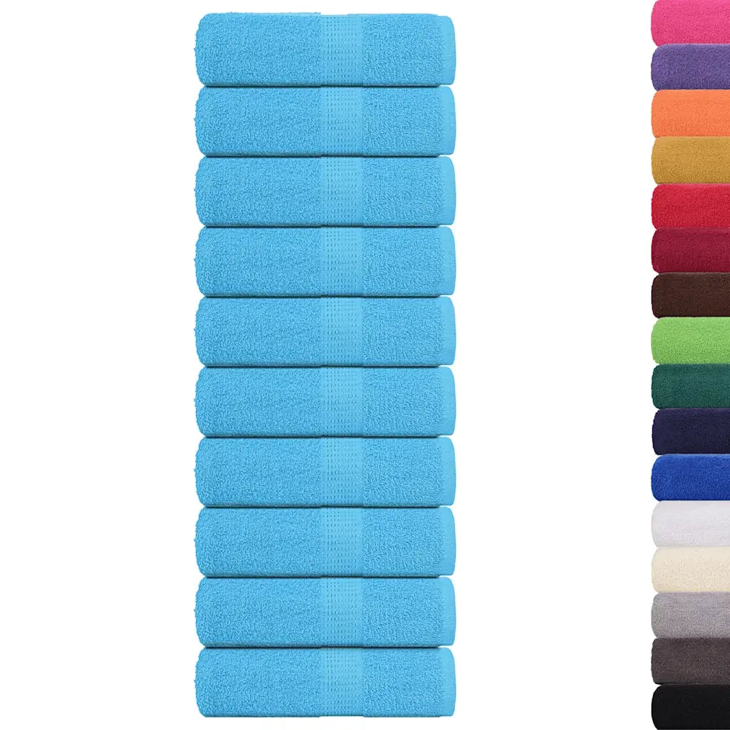 Asciugamani per ospiti FROGN 10 pz | Teli per bagno Turchese 30x50 cm 360 g/m2