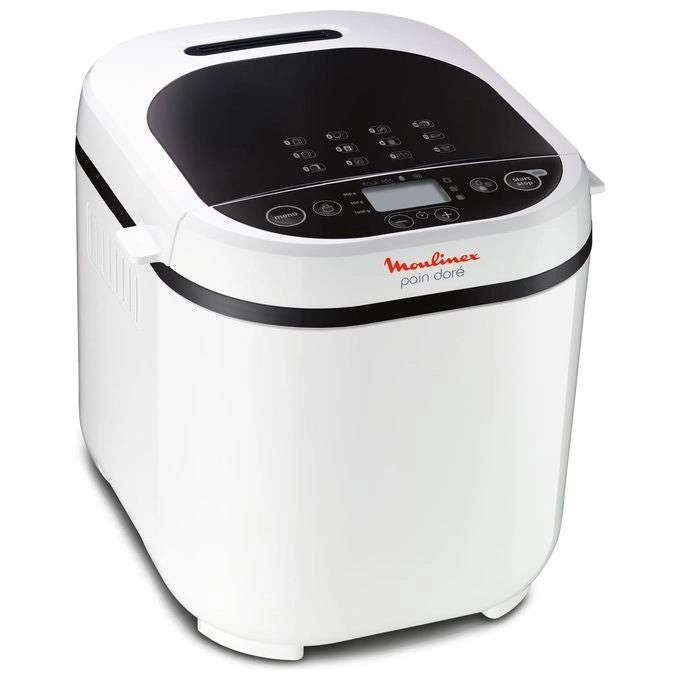Moulinex OW210130 Pain Doré Macchina del Pane 12 Programmi 1 Kg 720W Display LCD colore Bianco