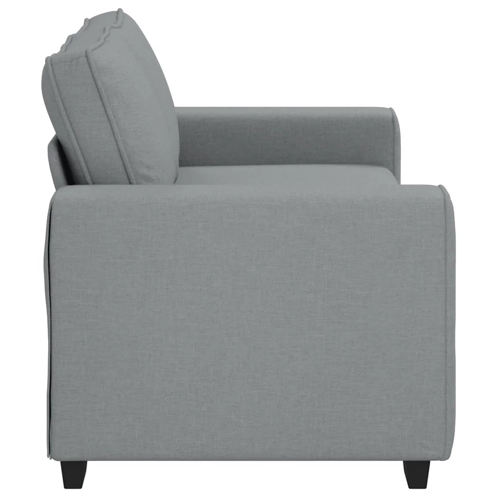 Divano a 2 Posti-Sofa 2 Posti Grigio Chiaro 140 cm in Tessuto 438351