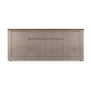 Buffet SASHA – 4 porte, 1 cassetto e LED – Bronzo e piano in legno Mercurio