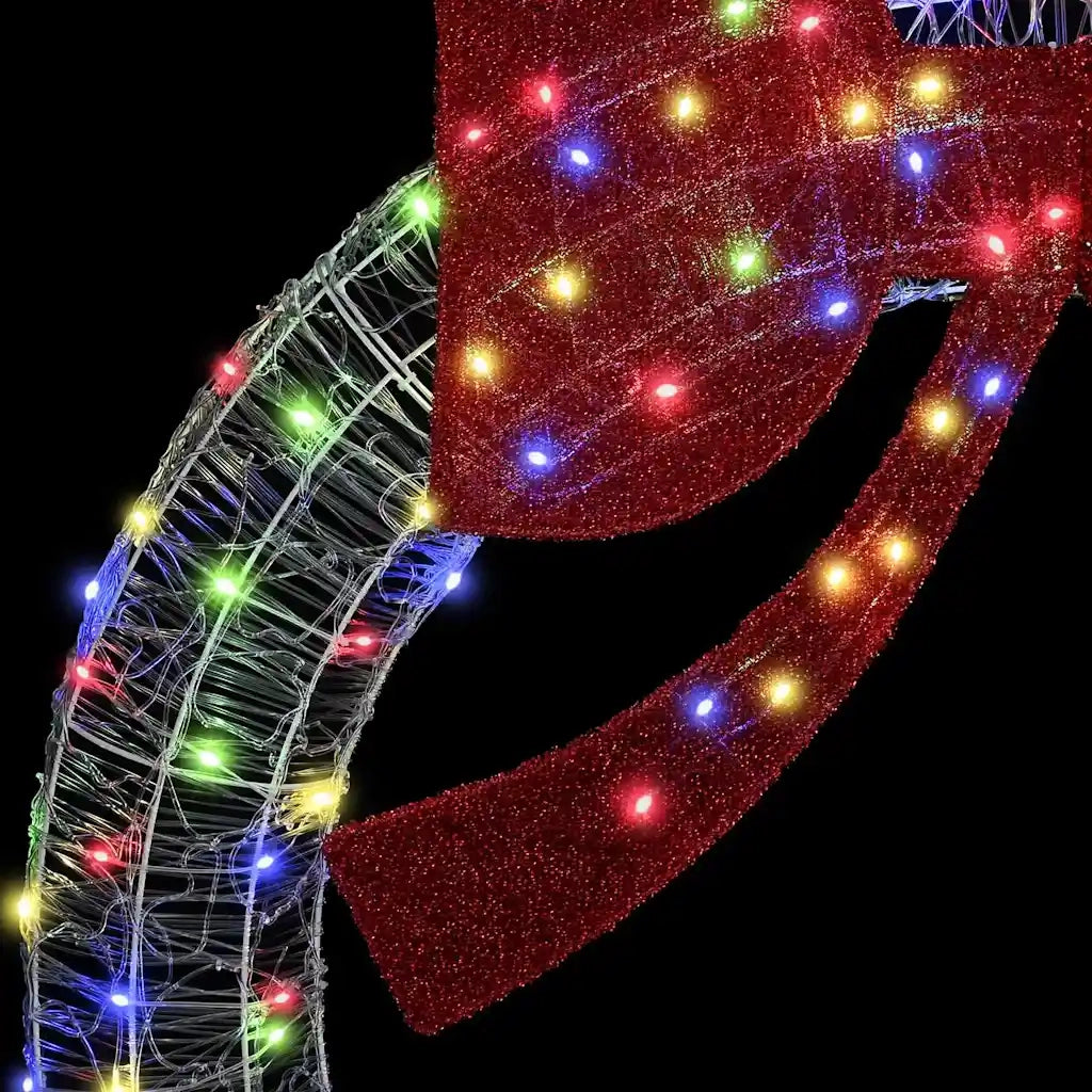 Corona con 60 LED Multicolore 76 x 76 x 8,5 cm Acrilico 42019124