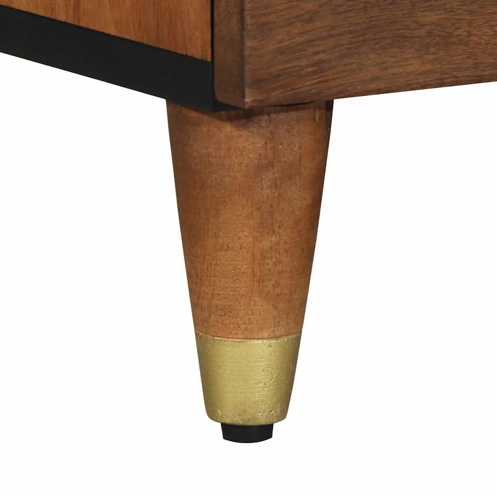 Mobile TV Marrone miele 70 x 33 x 46 cm Legno di mango massello 4018737