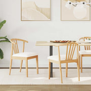 Sedia da pranzo 2 pcs Naturale e Bianco 42020401