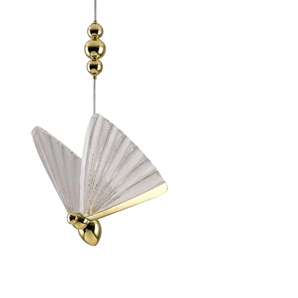 Lampada a sospensione LED oro farfalle glamour Mariposa