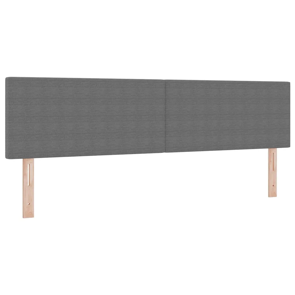Testiera Grigio chiaro 180 cm Tessuto in Cords 42007061