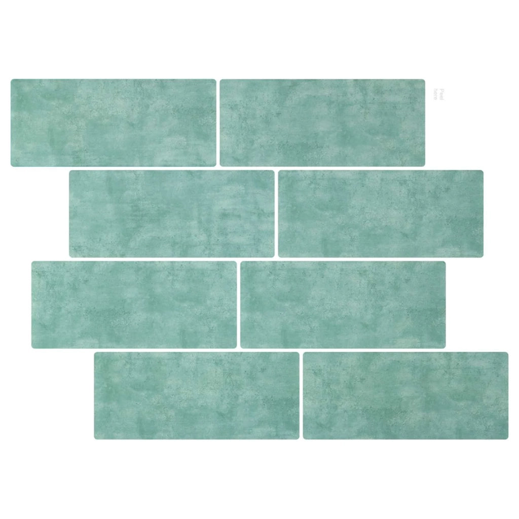 Piastrella subway 20 pcs Grigio Verde 29 x 21 cm 42046151