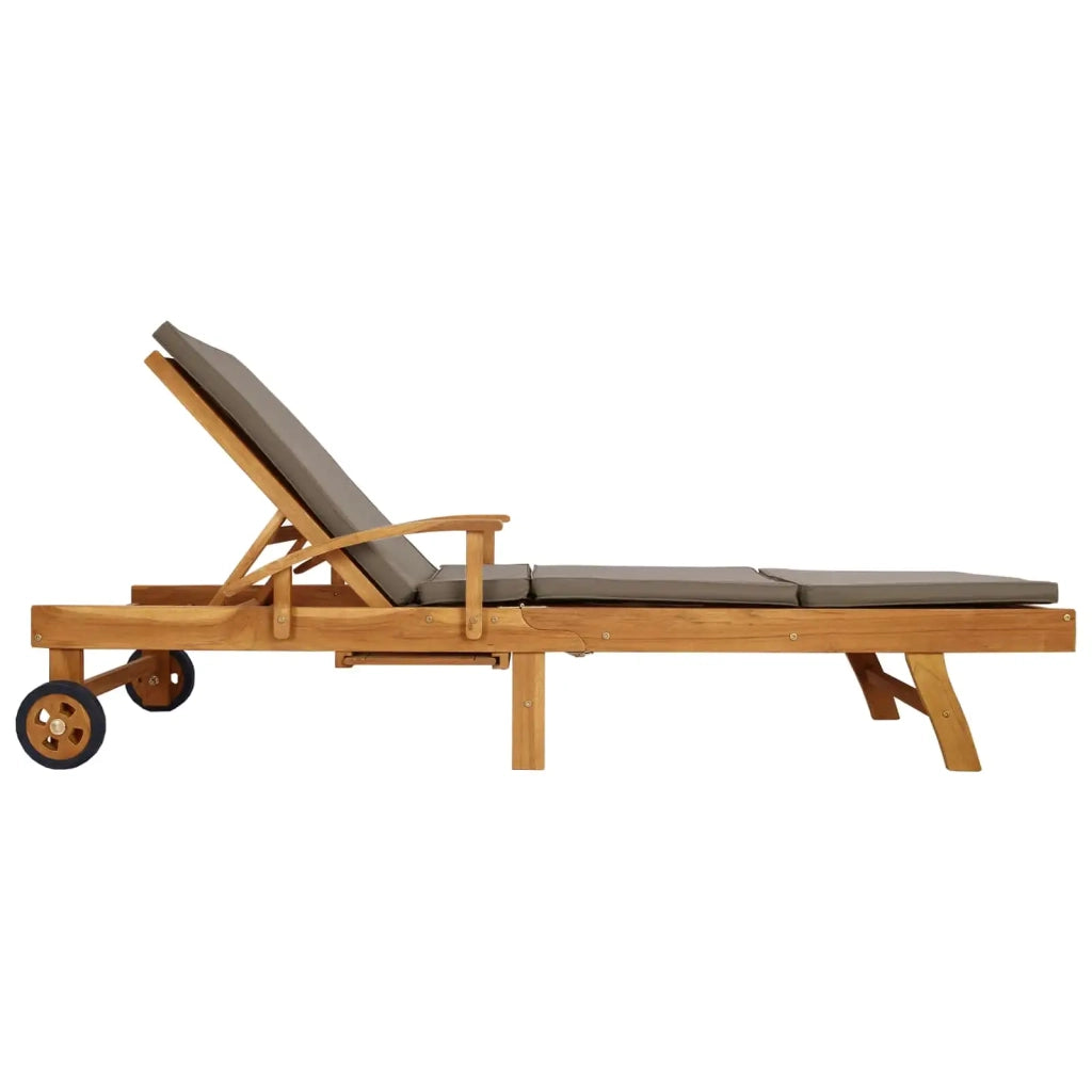 Lettino da sole 100% Poliestere Teak Solido 42032672
