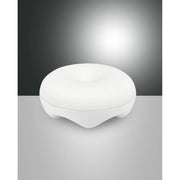 Lampada Da Tavolo Bluma Bianca 1 Luce Calda Design Elegante Collezione Bluma