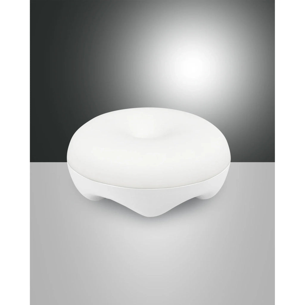 Lampada Da Tavolo Bluma Bianca 1 Luce Calda Design Elegante Collezione Bluma
