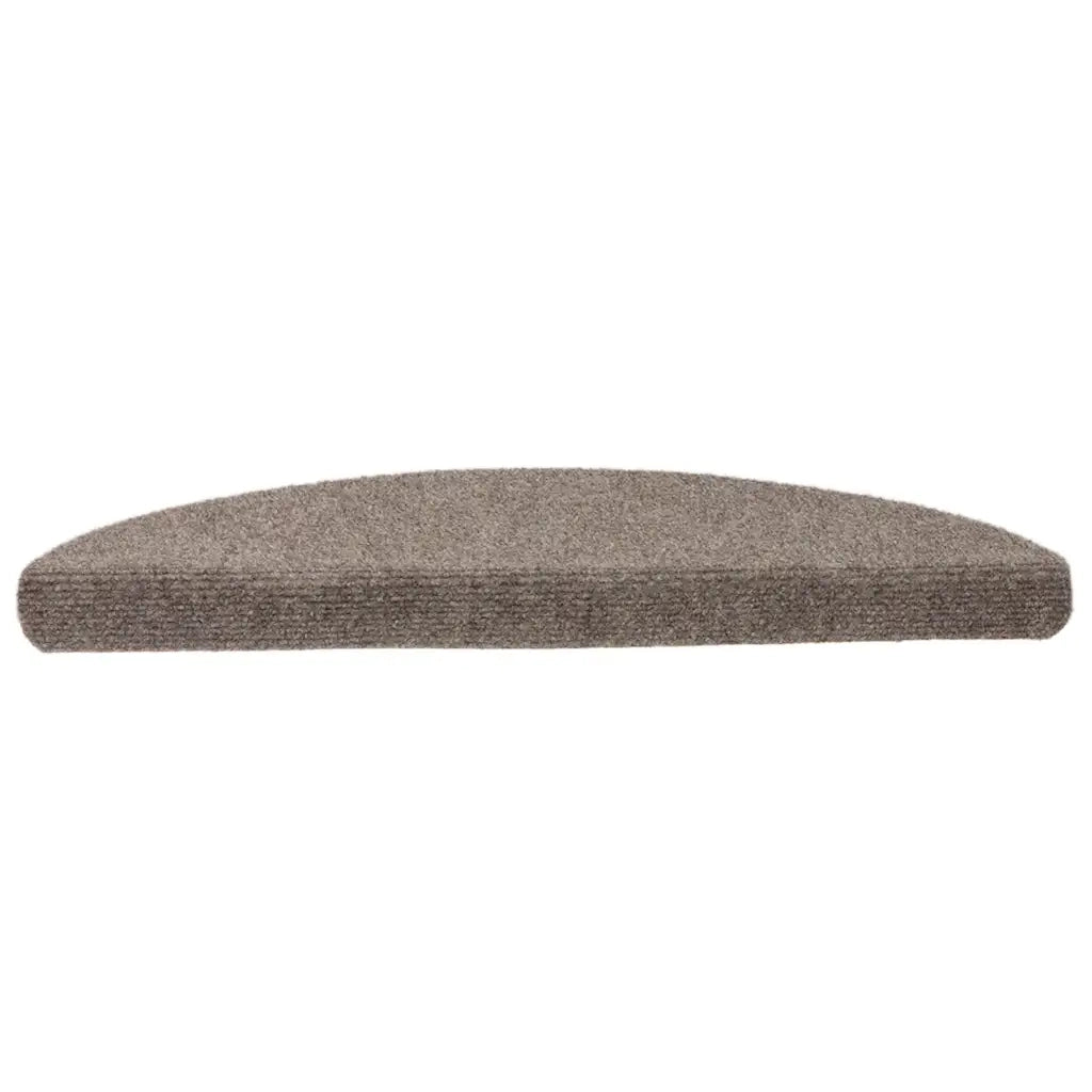 Tappetini per scale autoadesivi 15 pz 65x21x4 cm beige semicircolari grandi 322355