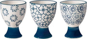 Set di Decorazioni per Uova - 3 Pezzi - Bianco - Ceramica