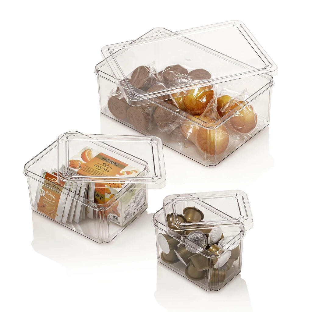 Set 3 contenitori con coperchio DIP