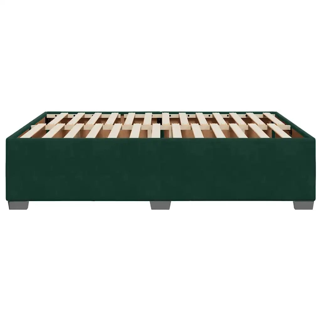 Giroletto senza Materasso Verde Scuro 140x190 cm in Velluto 3284634