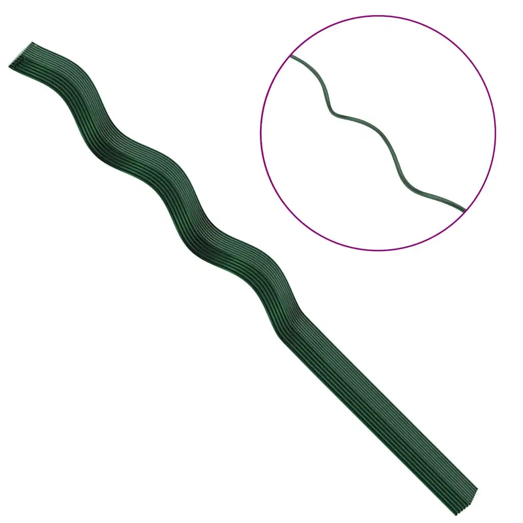 Supporto per piante 50 pcs Verde 110 x 0.6 x 0.6 cm Acciaio 4107055