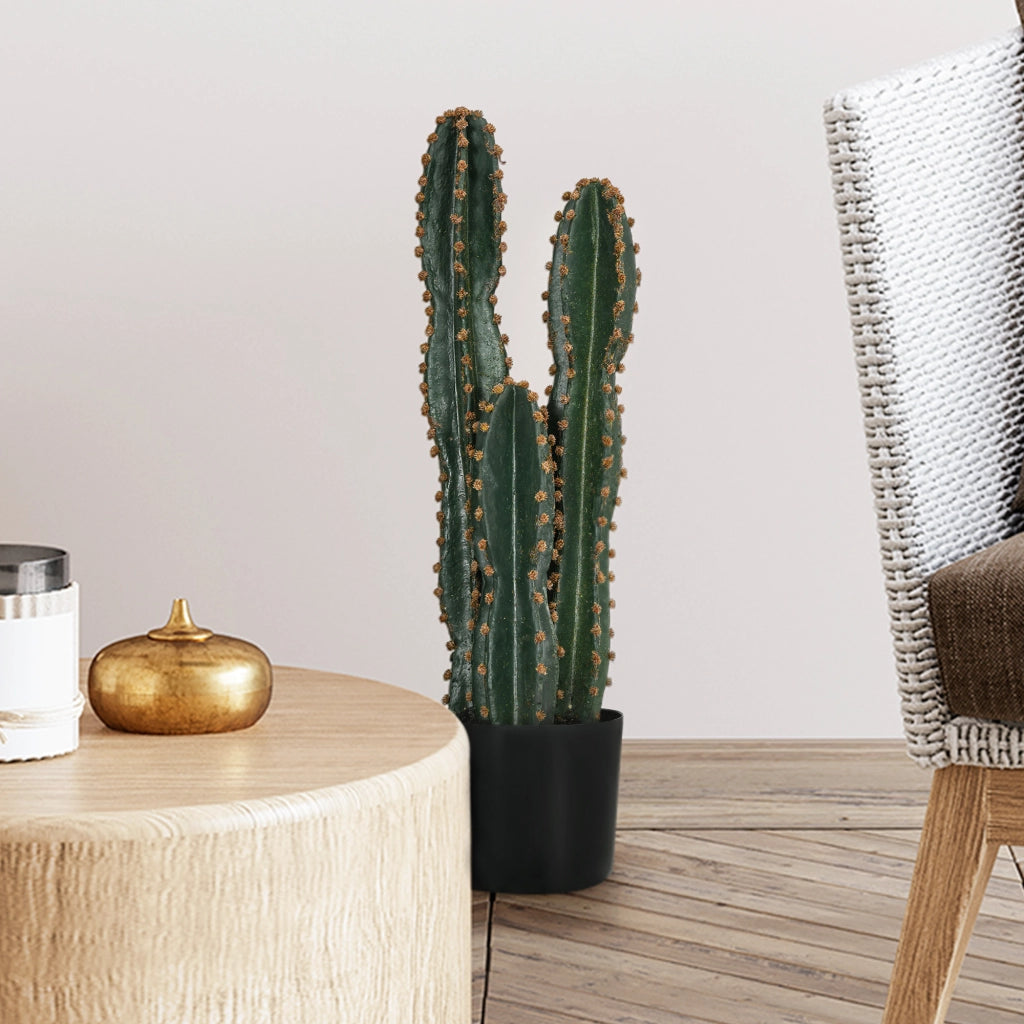 Pianta artificiale grande cactus realistica ¨C Minimal ¨C verde 17x60 cm