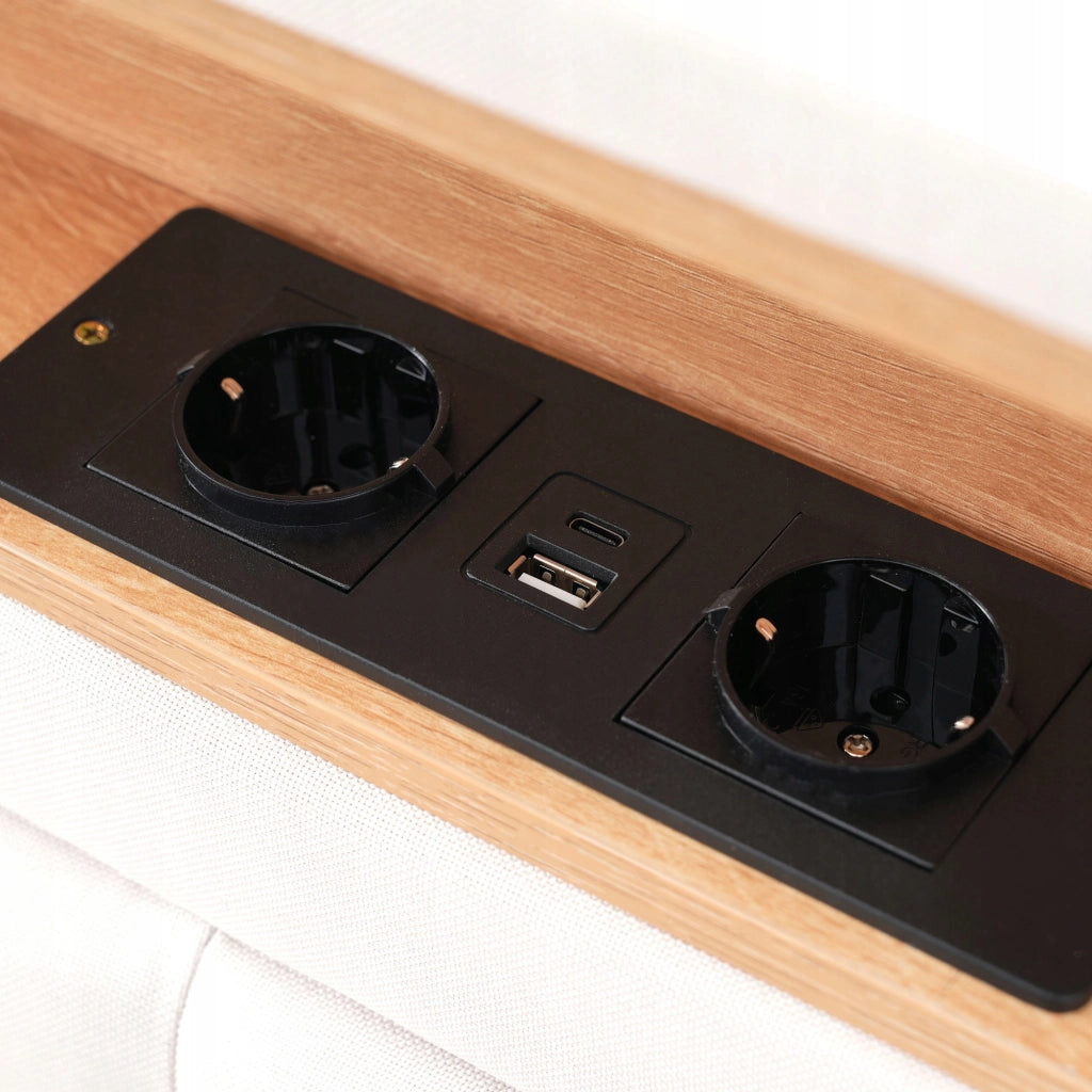Letto 160x200 - Xylo - USB-C 4 cassetti senza materasso