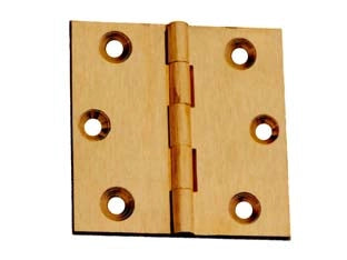CERNIERE OTTONE FRESATE PIANE- - mm.60x50 - 24 pezzi