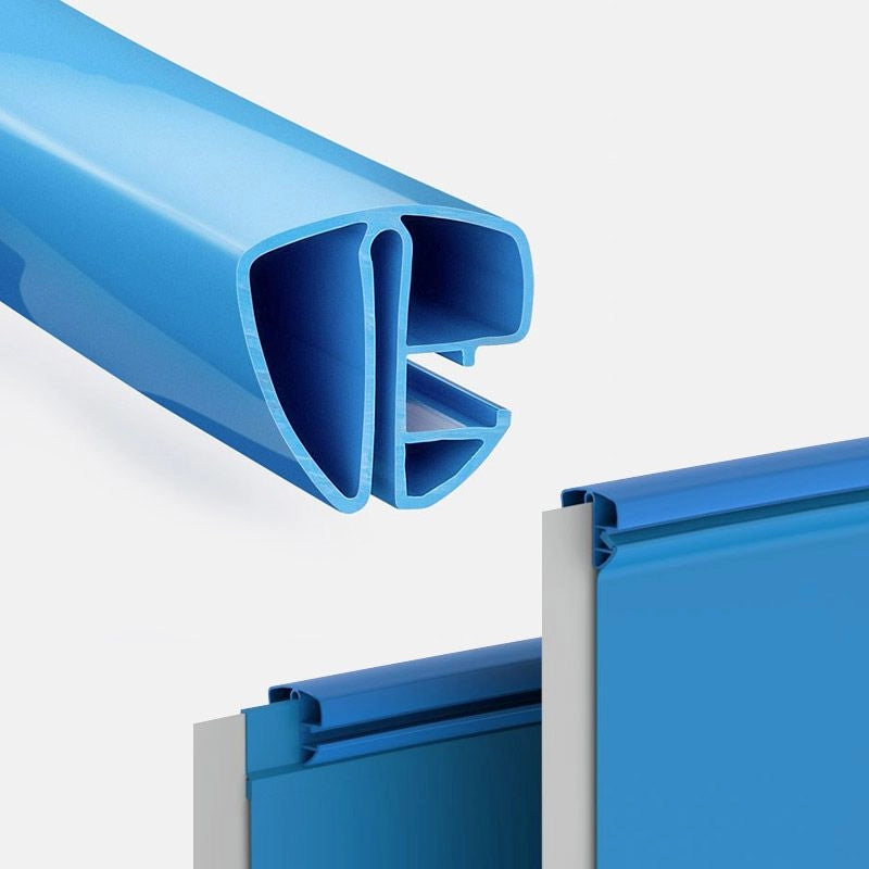 Kit Profili Superiori Rigidi Per Piscina Circolare  5,00 M - In Pvc Sabbia Colore: Blu