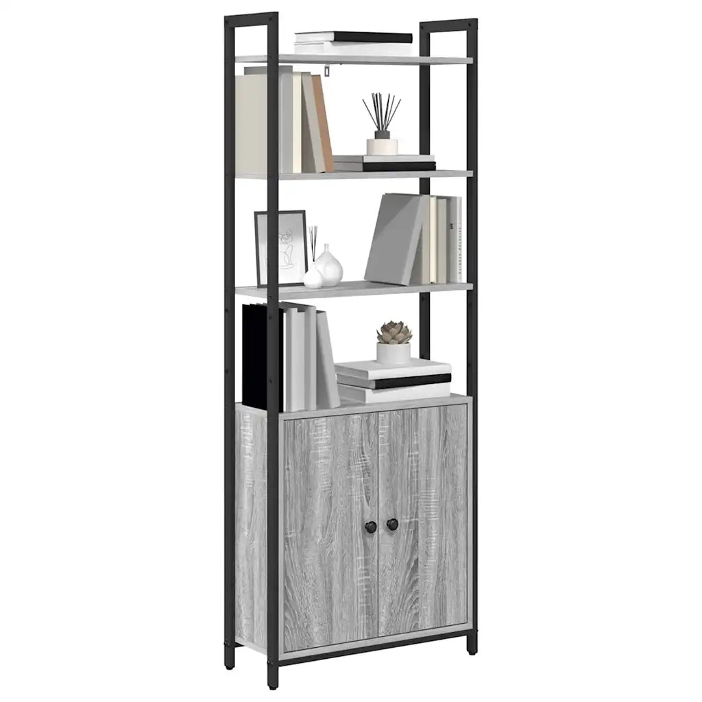 Armadio per Libri Grigio Sonoma 60 x 24 x 161 cm 883859