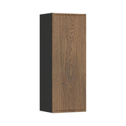 Mobile da bagno SAVIA 80 cm marrone e nero – 1 porta