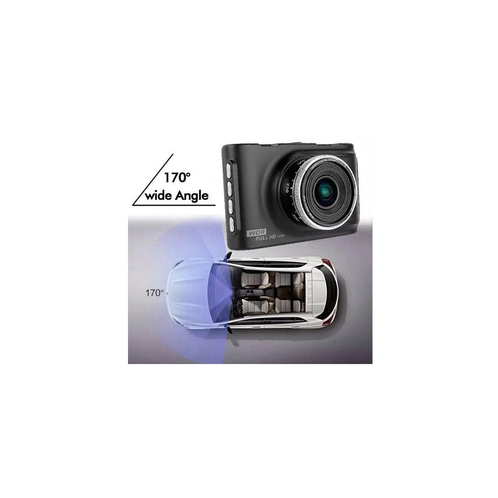 Trade Shop - Mini Dv Dvr Telecamera Per Auto Videoregistratore Auto 2 Telecamere Full Hd Wdr -