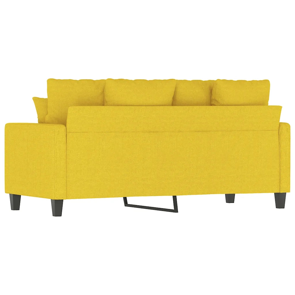 Divano a 2 Posti-Sofa 2 Posti Giallo Chiaro 140 cm in Tessuto 928034