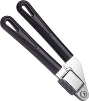 Knoflookpers con rete estraibile - verniciato - lunghezza 197 cm - Gentle nero
